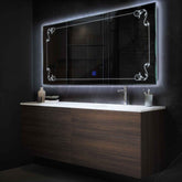 Espejo LED Rectangular | Botón táctil | Luz blanca fría - Reyze Seria Good Vibes Model 5